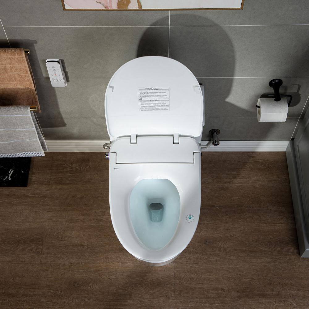 WOODBRIDGE Revel I Dual Flush Smart Bidet Toilet - Elongated, White