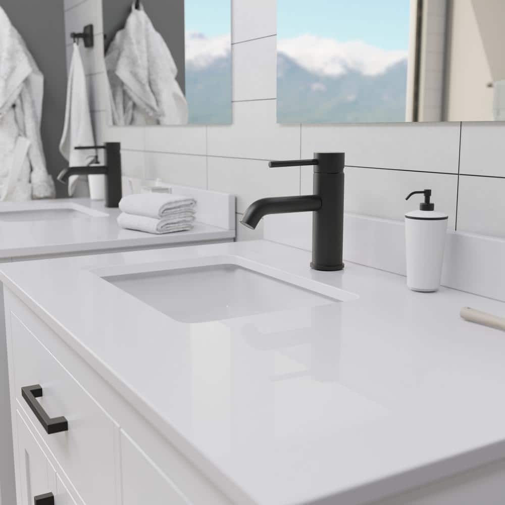 Wyndham Collection Beckett 36" Bathroom Vanity with Carrara Marble Top