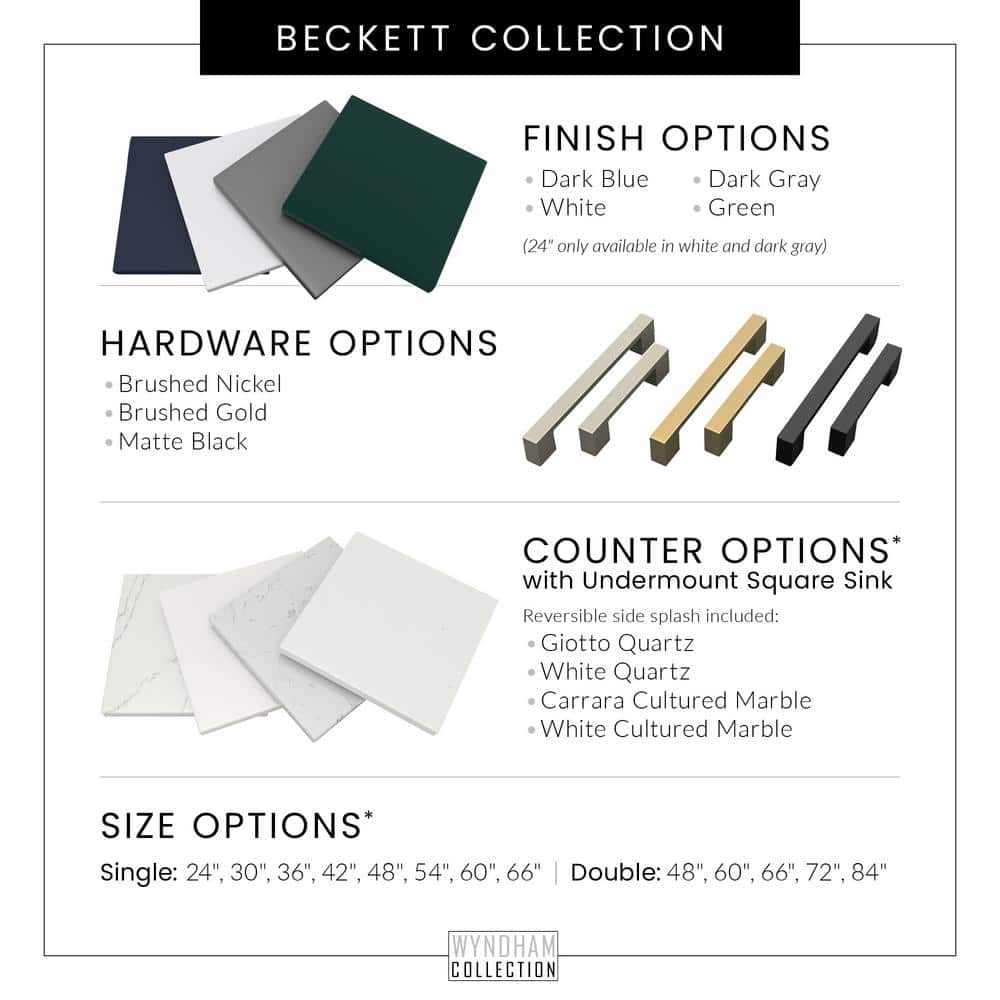 Wyndham Collection Beckett 84 in. Double Freestanding Green Bath Vanity with Giotto Quartz Top