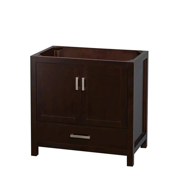Wyndham Collection Sheffield 35" Bathroom Vanity Cabinet in Espresso