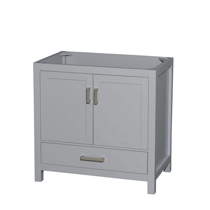 Wyndham Collection Sheffield 35 in. Bathroom Vanity Cabinet in Gray