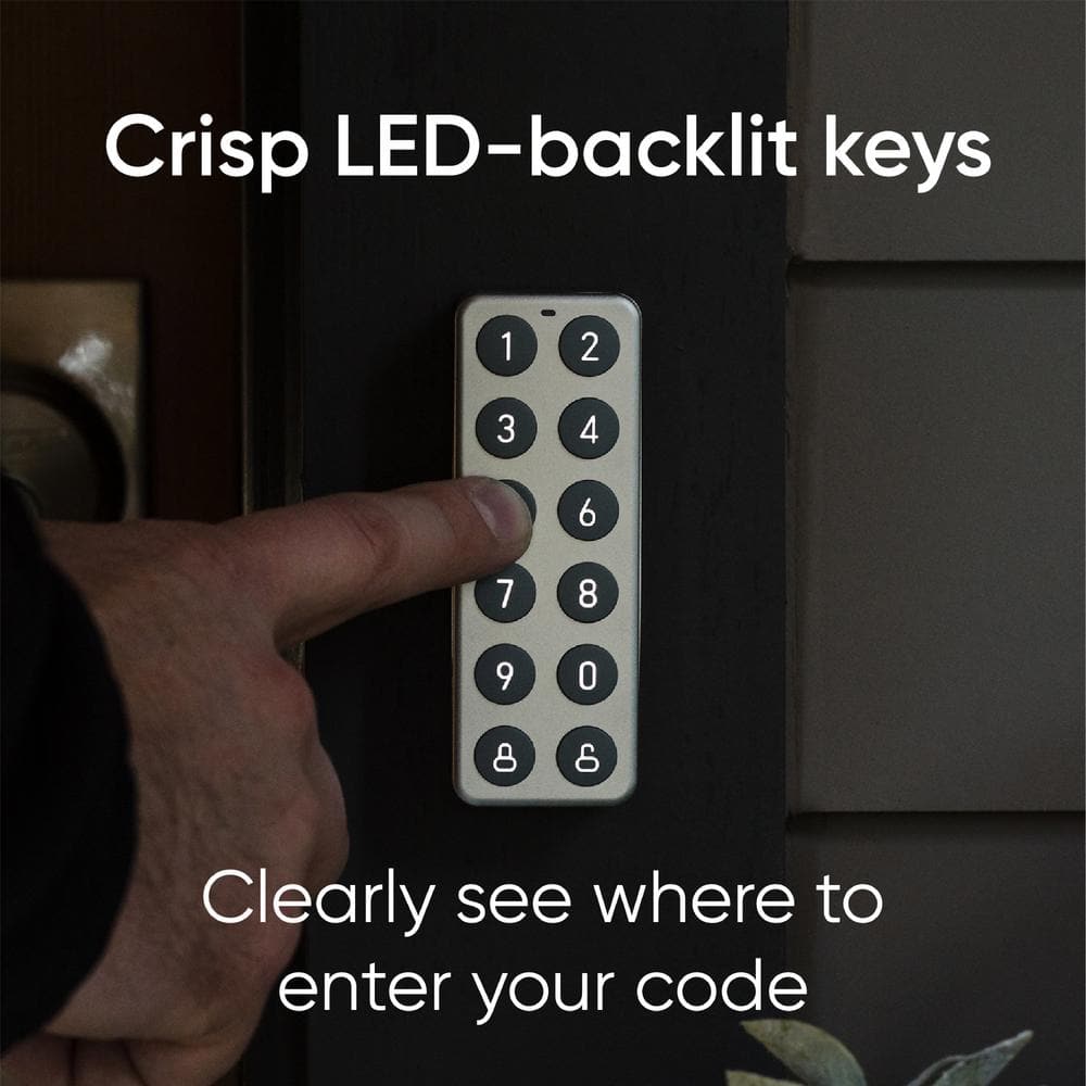 Wyze Keypad for Single Cylinder Deadbolt Smart Lock, Bluetooth Keypad, Deadbolt Smart Lock Sold Separately