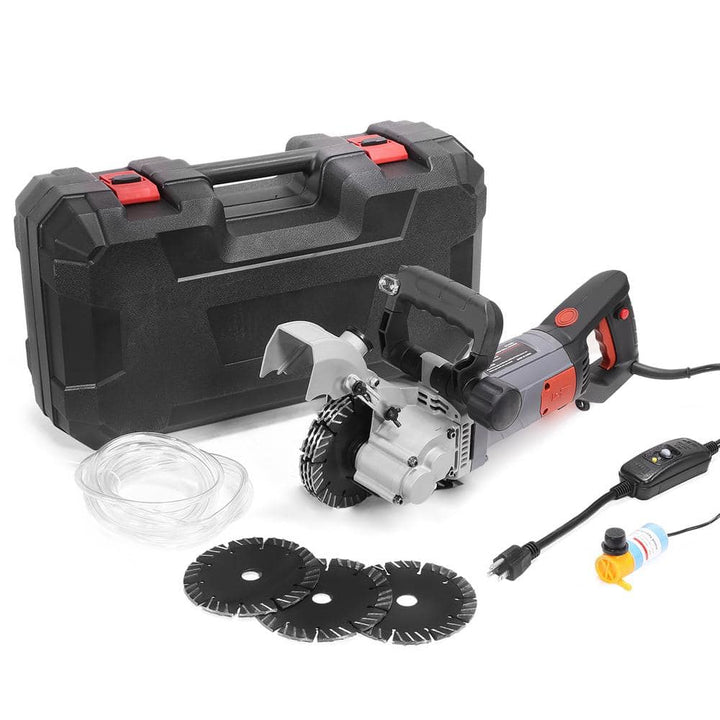 XtremepowerUS 18 in. W 110-Volt Electric Wall Groove Chaser Slotter Cutting Machine Built-In Infrared Beam