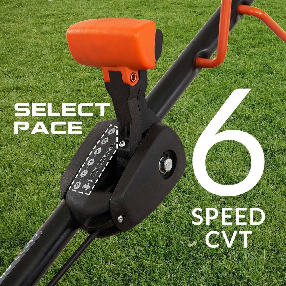 YARDMAX 22 in. 201 cc SELECT PACE 6 Speed CVT High Wheel RWD 3-in-1 Gas Walk Behind Self Propelled Lawn Mower