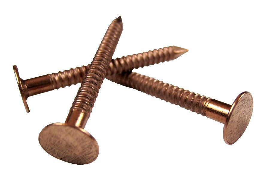 Copper Roofing Nails, 1 in Length, 5 lb Box (SKU 2214756172)