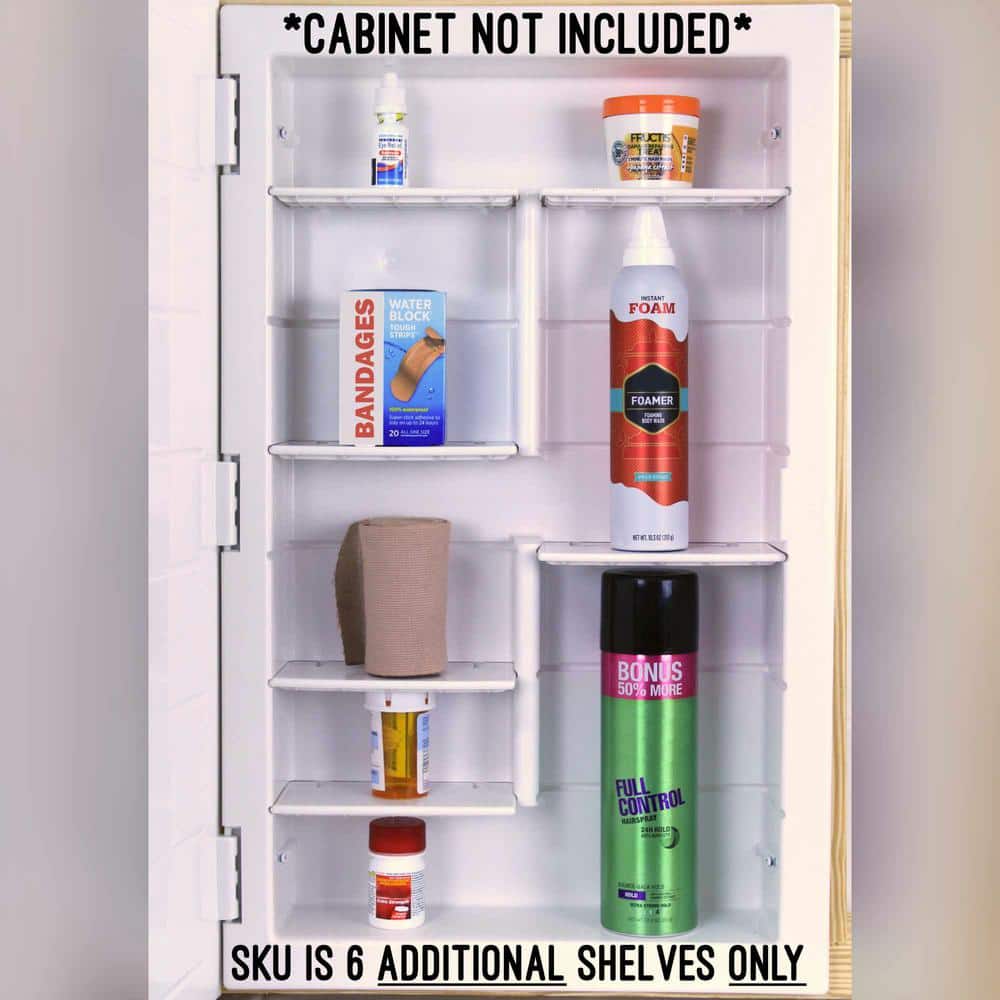 ZACA SPACECAB Additional Shelves for Recessed ZACA Medicine Cabinets