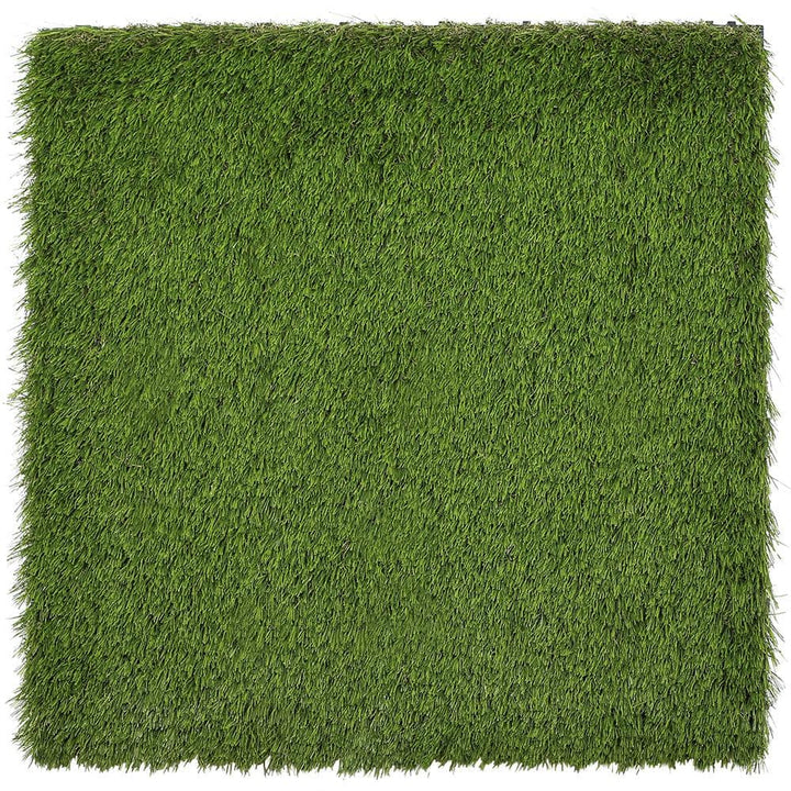 NewTechWood Grass Tile Series 2 ft. x 2 ft. Quick Deck Outdoor Faux Zoysia Grass Plastic Deck Tile in Green (4 per Case)