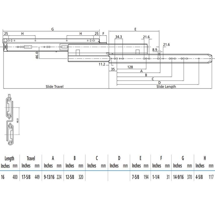 16 in. Zinc Side Mount Progressive Heavy-Duty Drawer Slides
