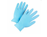 Large Blue Lightly Powdered Disposable Nitrile Gloves (100 Count)
