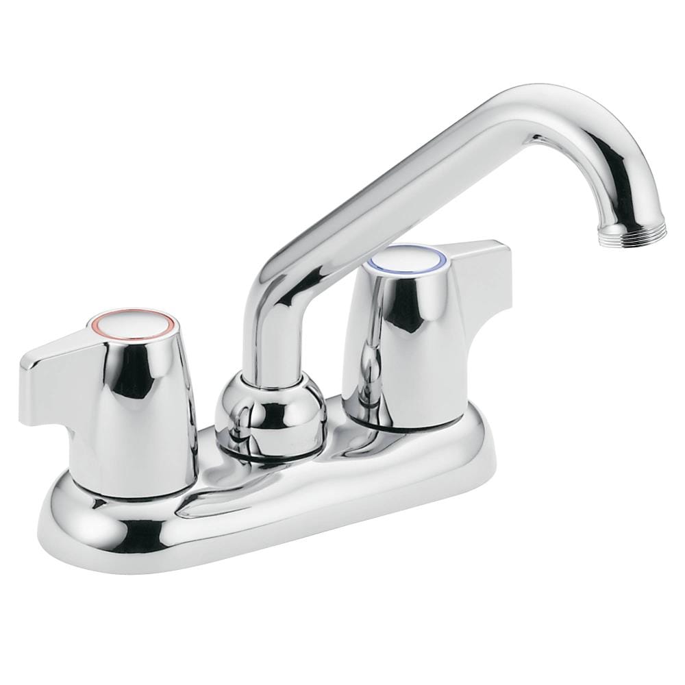 Moen Chateau Chrome 2-Handle Deck-Mount Utility Faucet