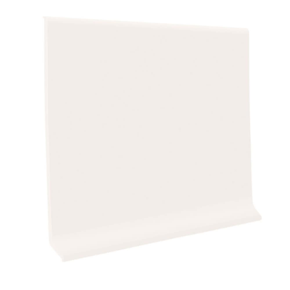 Flexco 4-in x 120-ft True White Vinyl Wall Base