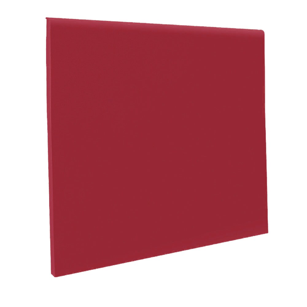 Flexco 2.5-in x 48-in Vinyl Wall Base, Berry Red