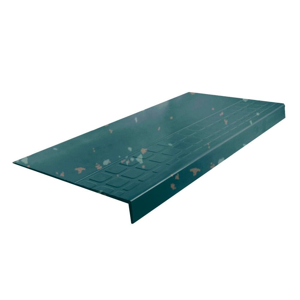 Flexco #800 Series 12.25-in x 36-in Polo Green Stair Tread