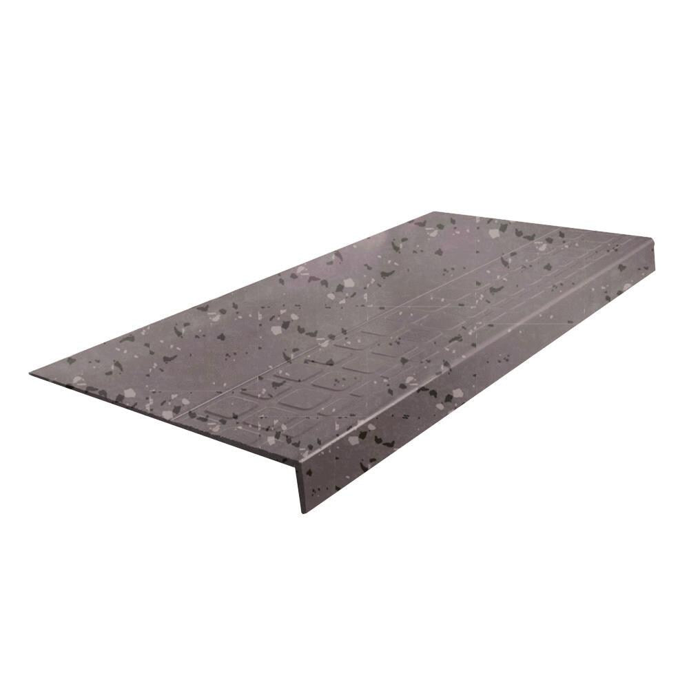 Flexco 800 Series 12.25-in x 60-in Milk Chocolate Spextones Stair Tread