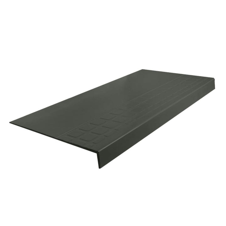 Flexco #800 Series 12.25-in x 48-in Black Brown Stair Tread