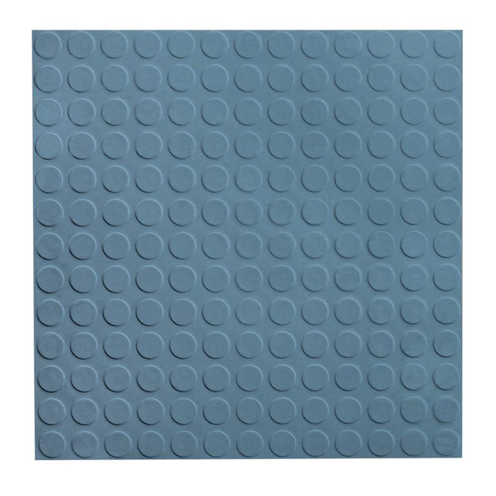 Flexco Rubber Tile RBT Radial Texture High Profile, 18 in. x 18 in. x 0.125 in., Winsor Blue