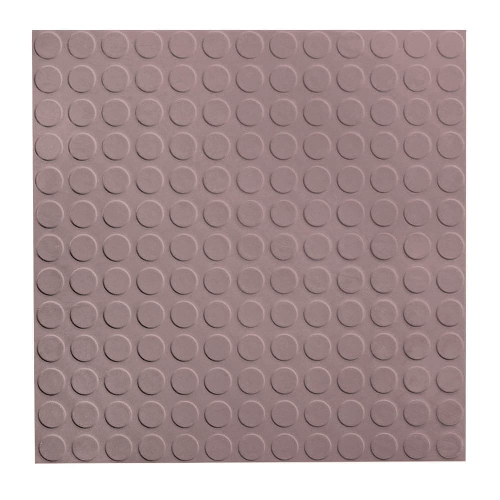 Flexco RGT Rubber Floor Tile, 0.125-in Thick, 18-in x 18-in, Taupe – Multipurpose Rubber Tile Flooring