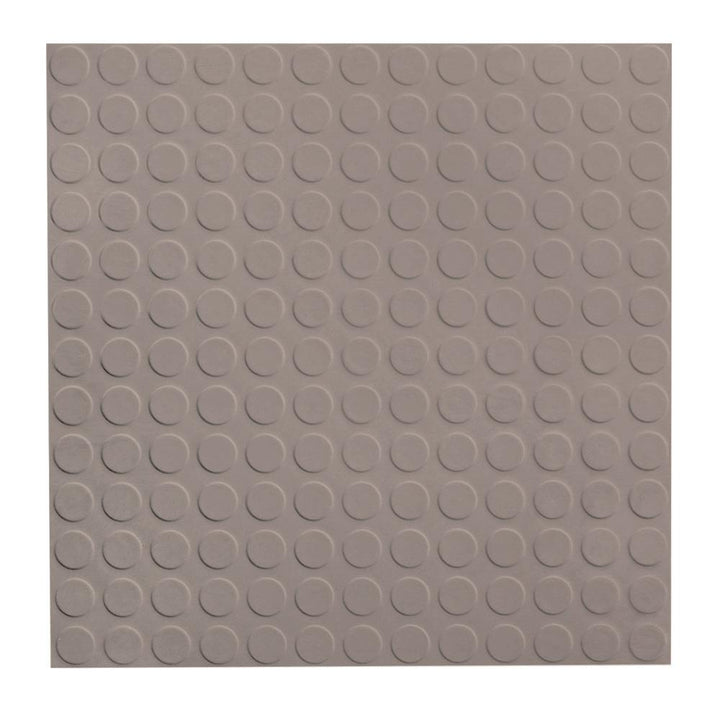 Flexco RLT Rubber Floor Tile, Pebble – 18-in x 18-in, Water-Resistant (2.25-sq ft)