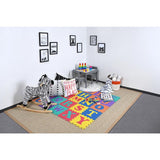 TrafficMASTER Multi-Color 12 in. x 12 in. x 0.43 in. ABC Playroom Floor (26-Pack)