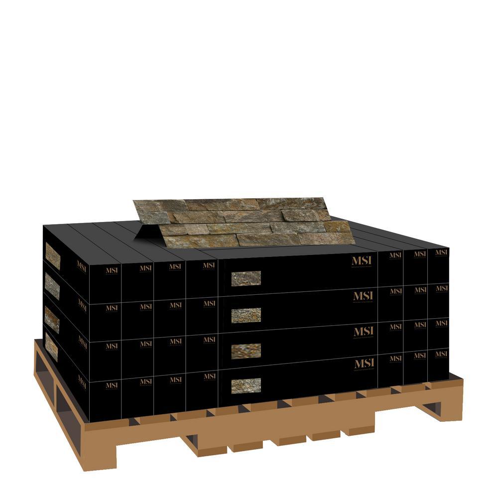 Canyon Creek Ledger Panel 6 in. x 24 in. Natural Quartzite Wall Tile (10 cases / 40 sq. ft. / pallet) - Super Arbor