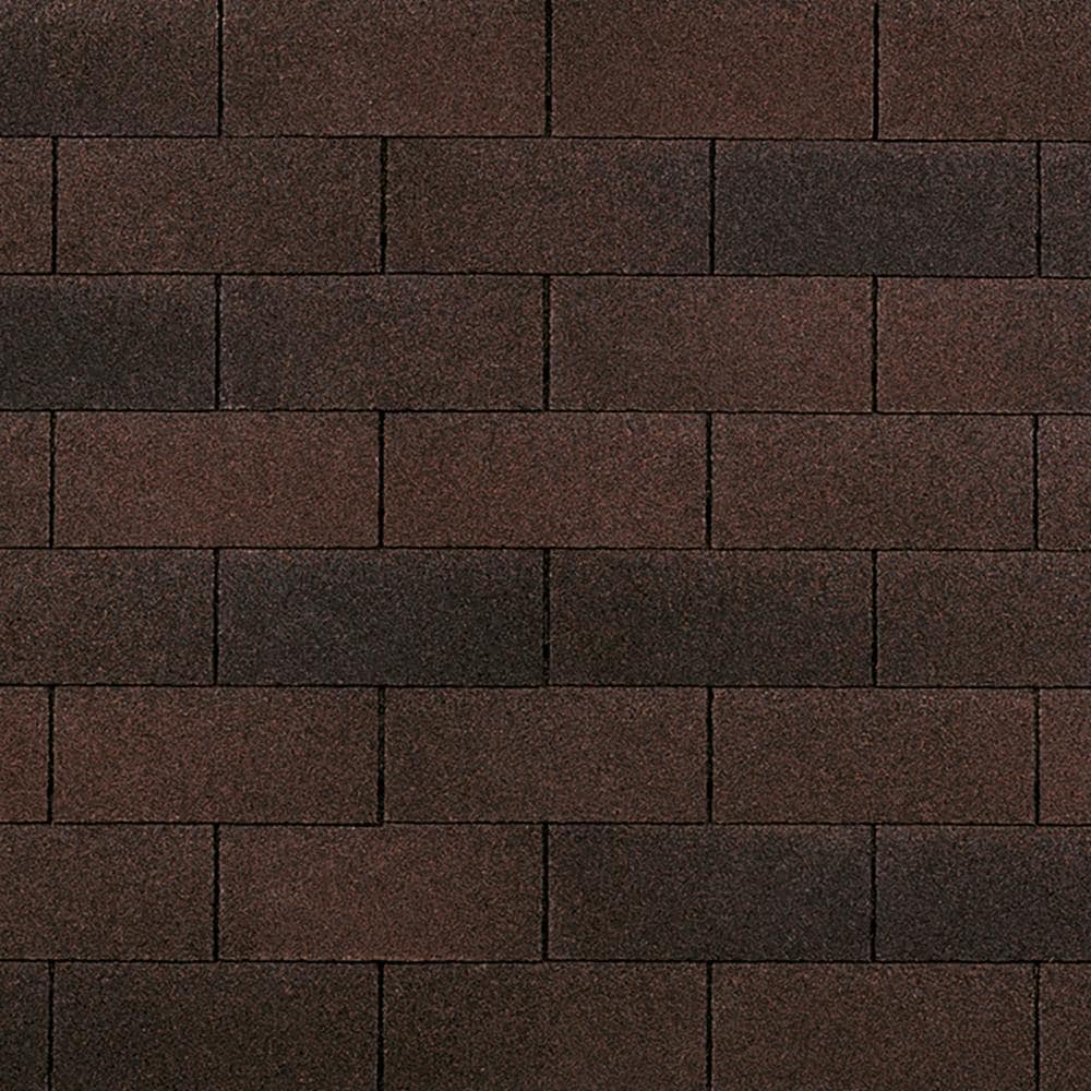 Owens Corning Supreme 33.33-sq ft Bark Brown 3-Tab Roof Shingles Bundle