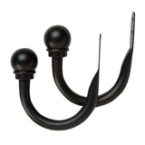 Project Source 2-Pack Black Curtain Holdbacks
