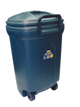 Blue Hawk 45-Gallon Black Plastic Wheeled Trash Can with Lid