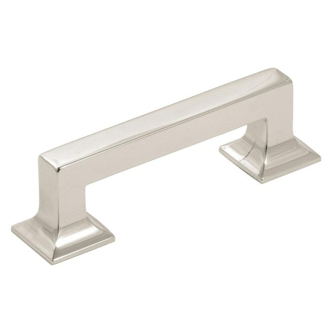 Hickory Hardware Studio 3-in Center to Center Polished Nickel Rectangular Handle Drawer Pulls