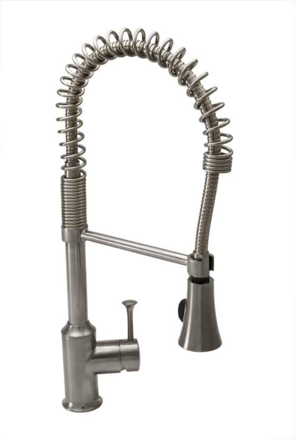American Standard Pekoe Stainless Steel 1-Handle Deck-Mount Pre-Rinse Kitchen Faucet, 21.5-in Height