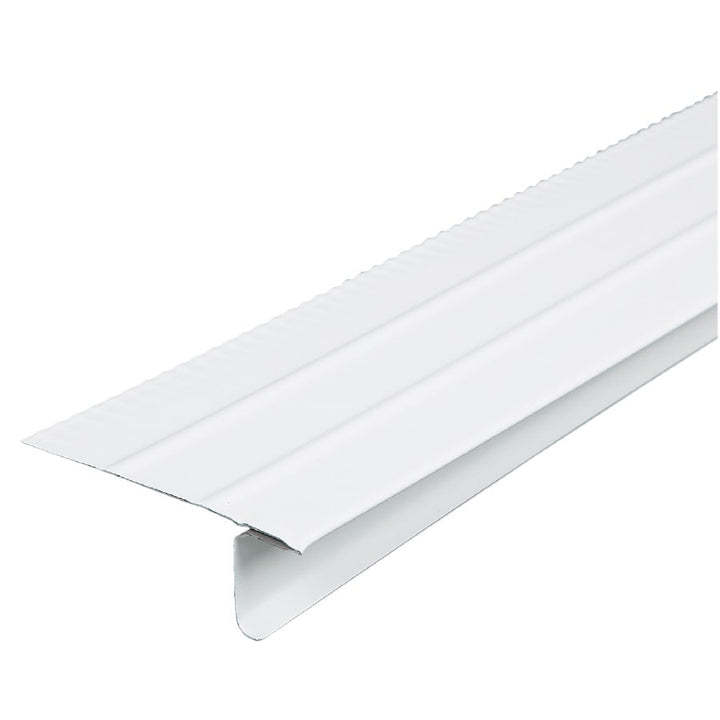 Amerimax F4-1/2 Standard Drip Edge, 2.43-in x 10-ft, White Painted Galvanized Steel