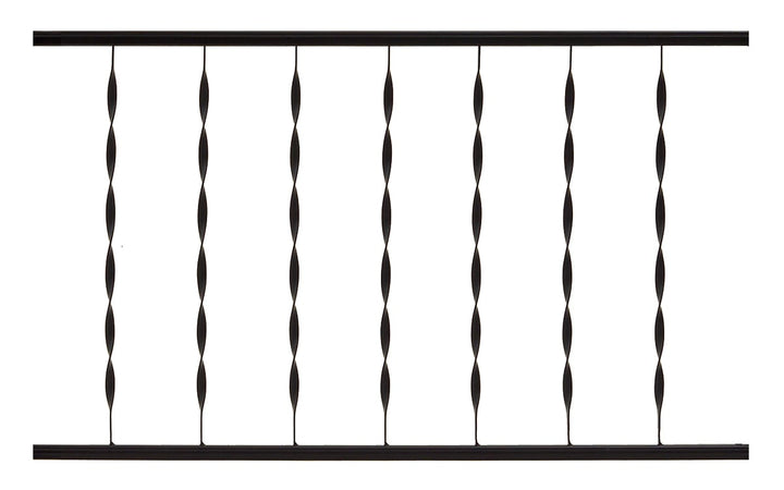 Gilpin Windsor 4-ft x 36-in Black Metal Deck Rail Kit