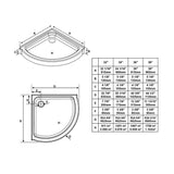 Breeze 36 in. L x 36 in. W x 76 in. H Corner Shower Kit with Reversible Sliding Door and Shower Base - Super Arbor