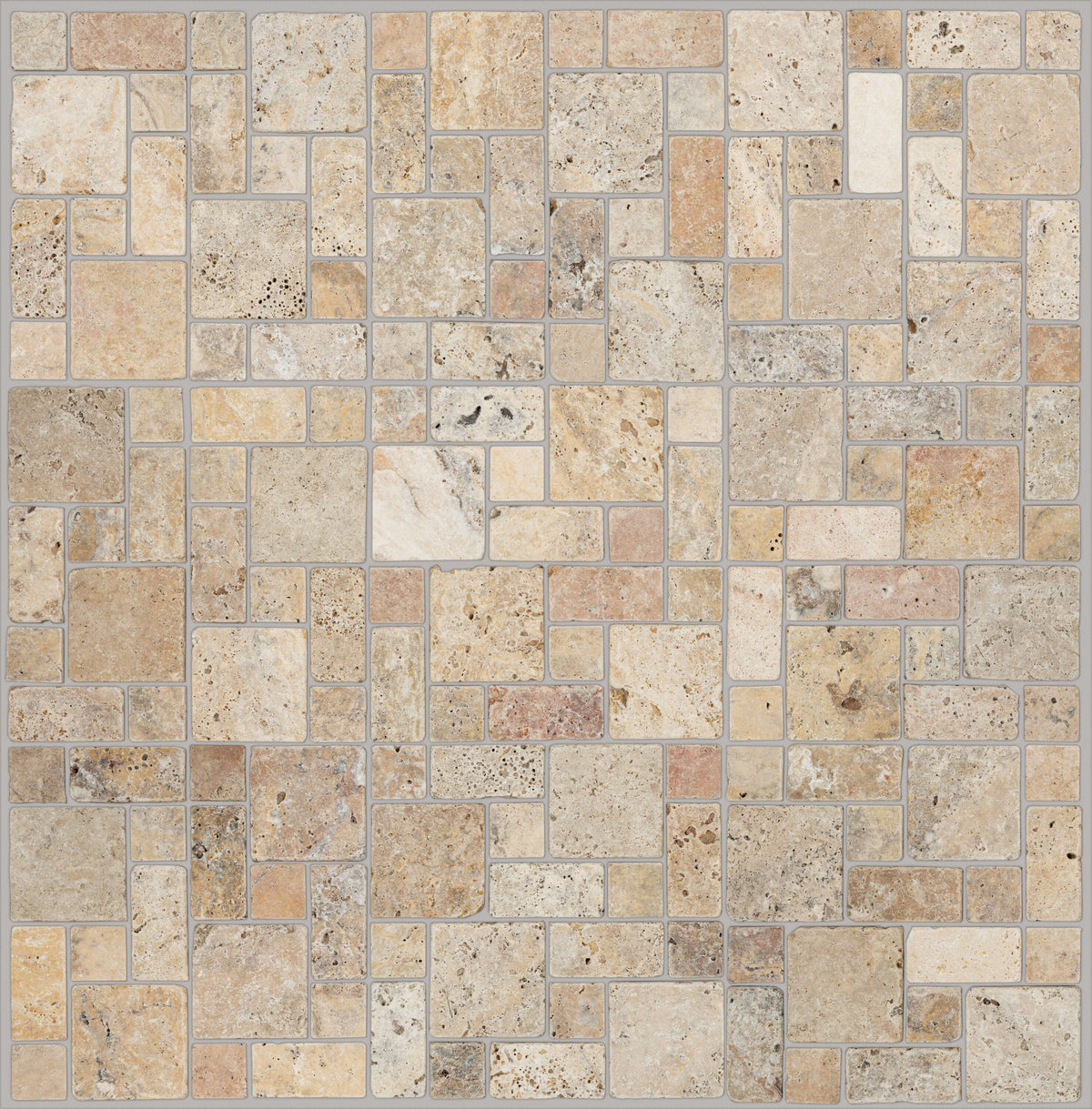 Satori Scabos 12-in x 12-in Tumbled Natural Stone Brick Look Mosaic Floor and Wall Tile (1-sq. ft/ Piece)