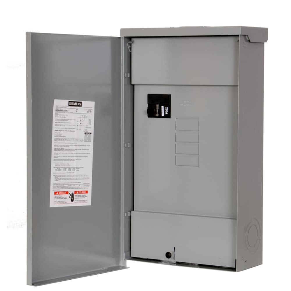 Siemens EQ 200-Amp 4-space load center - front view