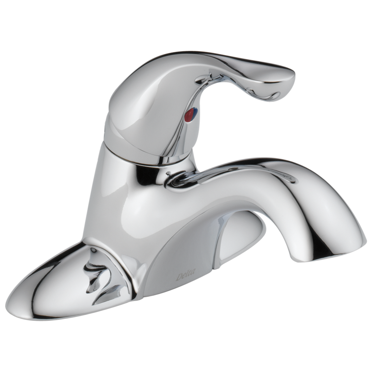 Delta Classic Chrome 1-Handle 4-in Centerset WaterSense Bathroom Sink Faucet