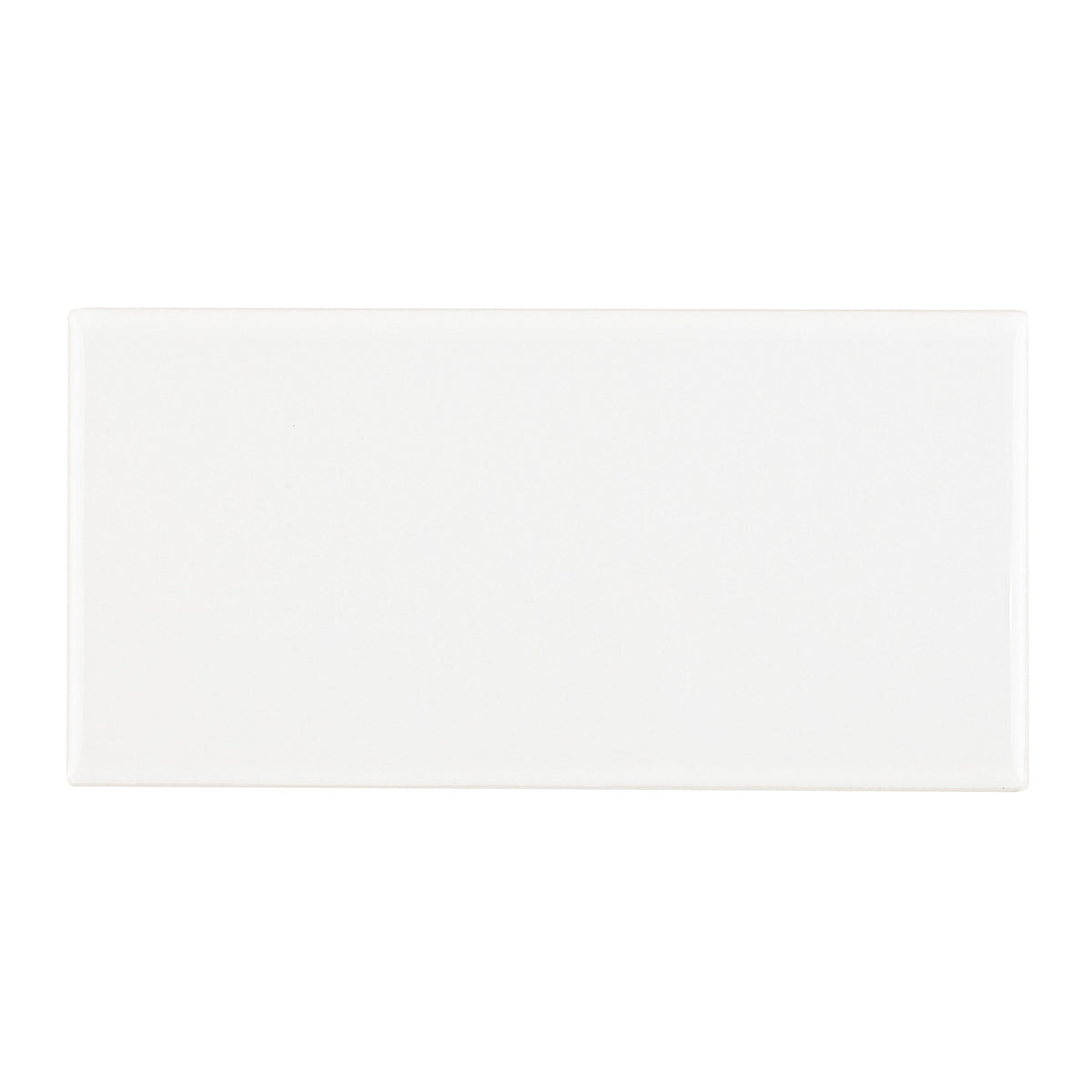 American Olean Profiles 100-Pack Ice White Gloss 3-in x 6-in Glossy Ceramic Subway Wall Tile