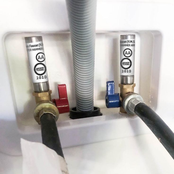 1/2 in. x 3/4 in. MHT Brass Washing Machine Outlet Box with Water Hammer with 1/2 in. Crimp PEX