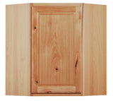 Diamond NOW Denver 12-in W x 30-in H x 24-in D Natural Rustic Hickory Diagonal Corner Wall Fully Assembled Cabinet (Raised Panel Square Style)