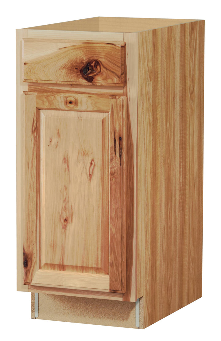 Diamond NOW Denver 15-in W x 35-in H x 23.75-in D Natural Rustic Hickory 1-Drawer Base Fully Assembled Cabinet (Raised Panel Square Style)