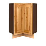Diamond NOW Denver 36-in W x 35-in H x 23.75-in D Natural Rustic Hickory Lazy Susan Corner Base Fully Assembled Cabinet (Raised Panel Square Style)