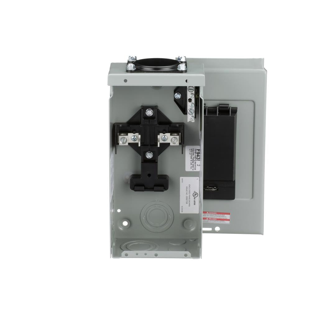 Eaton Type BR 70-Amp 2-space load center - front view