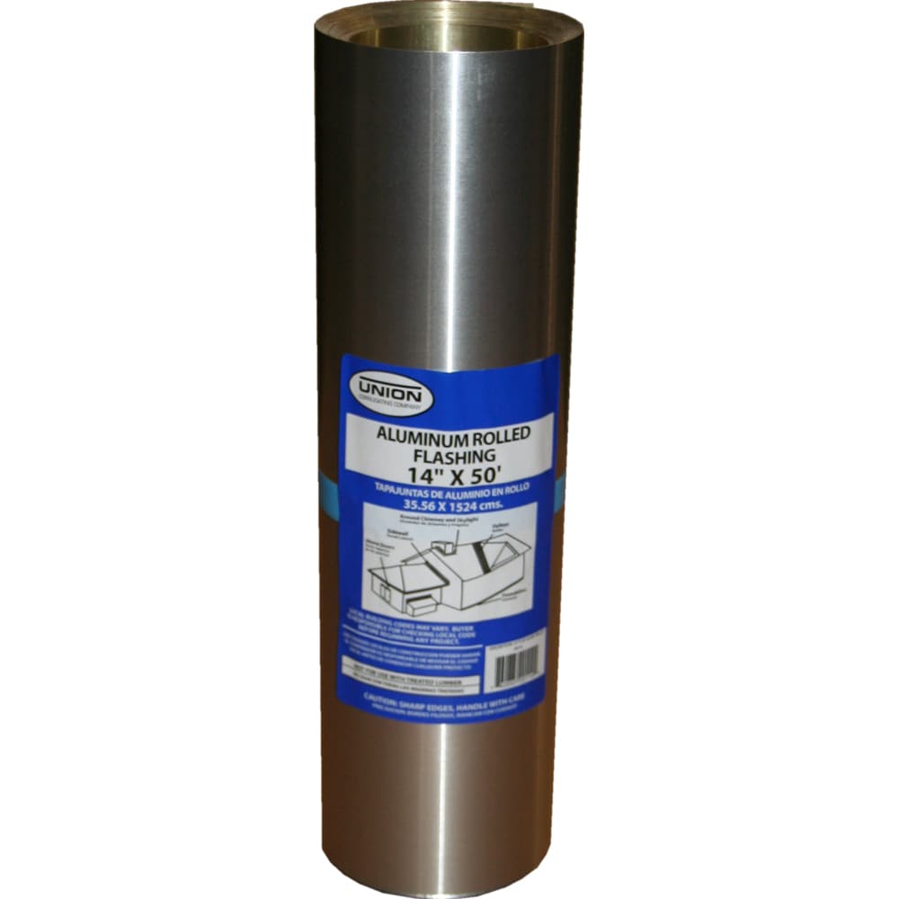 Union Corrugating 14-in x 50-ft Silver Aluminum Roll Flashing, AV14