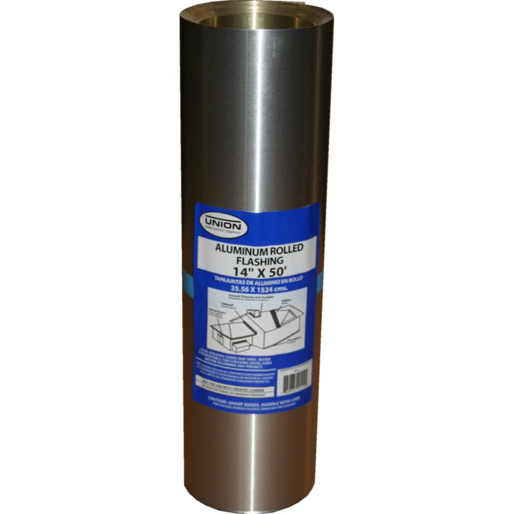Union Corrugating 14-in x 50-ft Silver Aluminum Roll Flashing, AV14