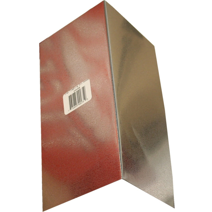 Union Corrugating 4-in x 8-in Silver Galvanized Steel Step Flashing (Pre-Bent 90°)