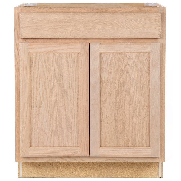 Opus Oak Brook 30-in Natural Unfinished Oak Sink Base Cabinet