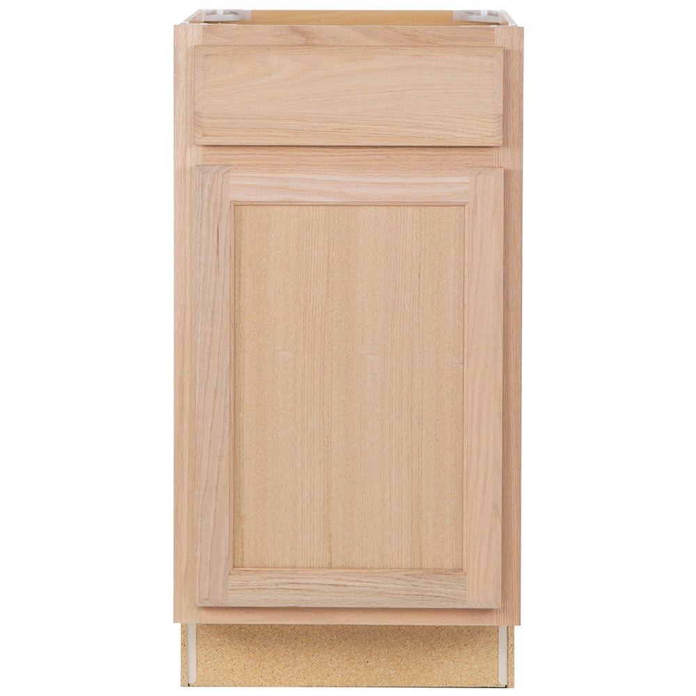 Project Source Oak Brook 18-in W x 35-in H x 23.75-in D Unfinished Door and Drawer Base Cabinet