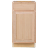 Project Source Oak Brook 18-in W x 35-in H x 23.75-in D Unfinished Door and Drawer Base Cabinet