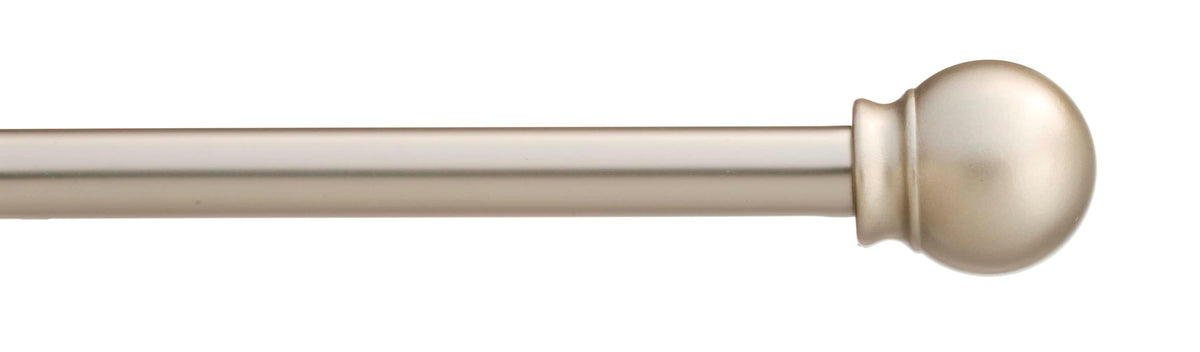 Project Source 28-in to 48-in Satin Nickel Steel Single Curtain Rod