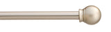 Project Source 28-in to 48-in Satin Nickel Steel Single Curtain Rod