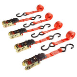 10 ft. x 6 in. Ratchet Tie Down Straps (4-Pack) - Super Arbor